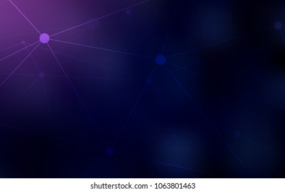 Dark Purple, Pink vector layout with circles, lines. Illustration with set of colorful abstract circles and lines. Completely new template for your brand book.