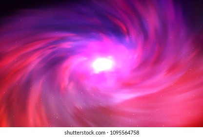 Dark Purple, Pink vector layout with cosmic stars. Space stars on blurred abstract background with gradient. Best design for your ad, poster, banner.
