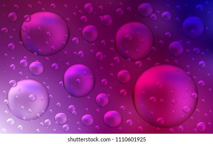 Dark Purple, Pink vector layout with circle shapes. Abstract illustration with colored bubbles in nature style. Beautiful design for your business natural advert.