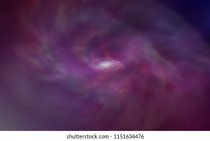 Dark Purple, Pink vector layout with cosmic stars. Shining colored illustration with bright astronomical stars. Best design for your ad, poster, banner.