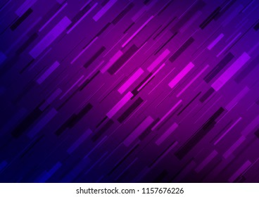 Dark Purple, Pink vector layout with flat lines. Modern geometrical abstract illustration with staves. The pattern can be used for busines ad, booklets, leaflets