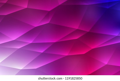 Dark Purple, Pink vector layout with lines, triangles. Decorative design in abstract style with triangles. Smart design for your business advert.