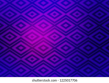 Dark Purple, Pink vector layout with lines, rectangle. Colorful decorative design in simple style with lines, rhombuses. Pattern for ads, posters, banners.