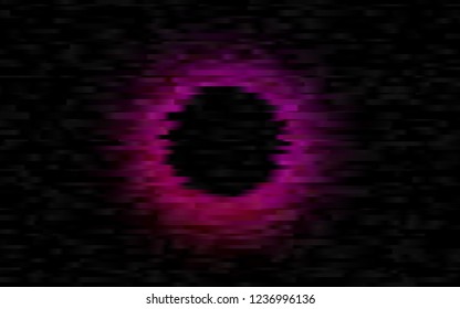 Dark Purple, Pink vector layout with flat lines. Shining colored illustration with narrow lines. The pattern can be used as ads, poster, banner for commercial.