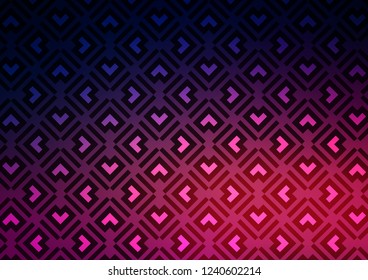 Dark Purple, Pink vector layout with flat lines. Decorative shining illustration with lines on abstract template. Pattern for websites, landing pages.