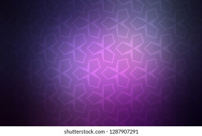 Dark Purple, Pink vector layout with lines, rectangles. Abstract gradient illustration with rectangles. Best design for your ad, poster, banner.