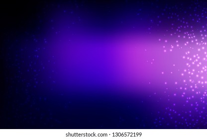 Dark Purple, Pink vector layout with cosmic stars. Glitter abstract illustration with colorful cosmic stars. Pattern for astrology websites.