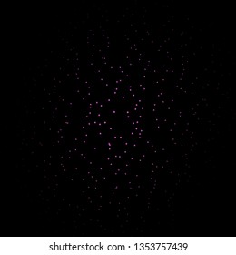 Dark Purple, Pink vector layout with bright stars. Blur decorative design in simple style with stars. Theme for cell phones.