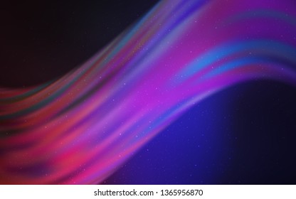 Dark Purple, Pink vector layout with cosmic stars. Blurred decorative design in simple style with galaxy stars. Pattern for astrology websites.