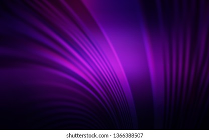 Dark Purple, Pink vector layout with wry lines. Colorful abstract illustration with gradient lines. Brand new design for your ads, poster, banner.