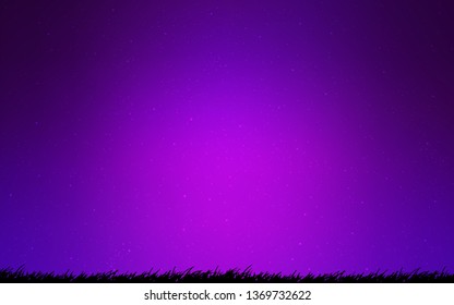 Dark Purple, Pink vector layout with cosmic stars. Modern abstract illustration with Big Dipper stars. Pattern for astronomy websites.