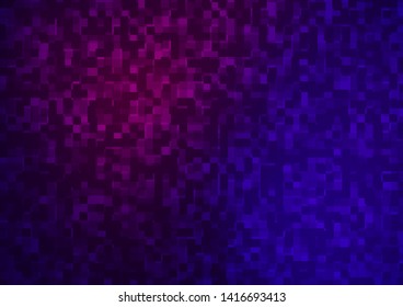 Dark Purple, Pink vector layout with lines, rectangles. Illustration with set of colorful rectangles. The template can be used as a background.