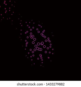 Dark Purple, Pink vector layout with circles. Abstract colorful disks on simple gradient background. New template for your brand book.