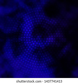 Dark Purple, Pink vector layout with bright stars. Modern geometric abstract illustration with stars. Theme for cell phones.