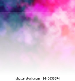 Dark Purple, Pink vector layout with cloudscape. Gradient illustration with colorful sky, clouds. Colorful pattern for appdesign.