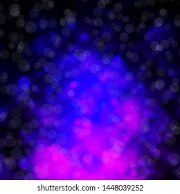 Dark Purple, Pink vector layout with circles. Modern abstract illustration with colorful circle shapes. Design for posters, banners.