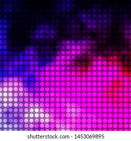 Dark Purple, Pink vector layout with circles. Abstract decorative design in gradient style with bubbles. New template for your brand book.