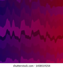 Dark Purple, Pink vector layout with curves. Abstract illustration with gradient bows. Pattern for ads, commercials.