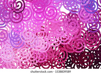 Dark Purple, Pink vector layout with wry lines. A sample with colorful lines, shapes. Elegant pattern for a brand book.