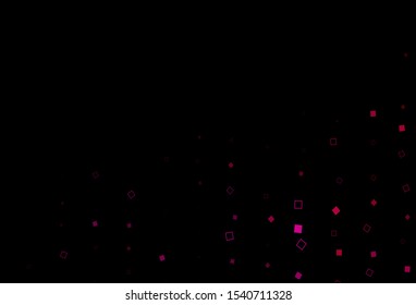 Dark Purple, Pink vector layout with rectangles, squares. Decorative design in abstract style with rectangles. Background for cell phones.