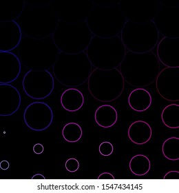 Dark Purple, Pink vector layout with circle shapes. Abstract illustration with colorful spots in nature style. Pattern for websites.