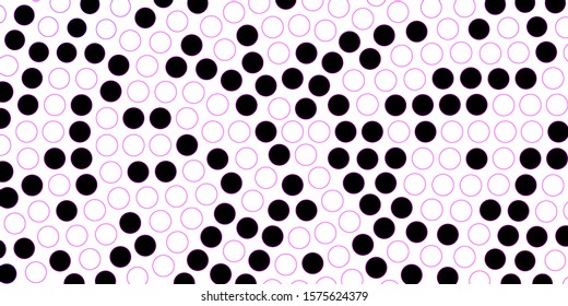 Dark Purple, Pink vector layout with circle shapes. Colorful illustration with gradient dots in nature style. Design for posters, banners.