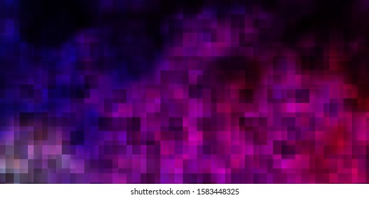 Dark Purple, Pink vector layout with lines, rectangles. New abstract illustration with rectangular shapes. Template for cellphones.