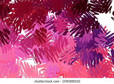 Dark Purple, Pink vector layout with flat lines. Colorful shining illustration with lines on abstract template. Pattern for your busines websites.
