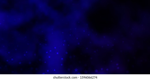Dark Purple, Pink vector layout with bright stars. Colorful illustration with abstract gradient stars. Theme for cell phones.