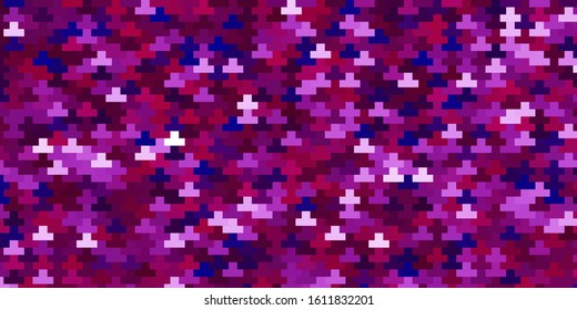 Dark Purple, Pink vector layout with lines, rectangles. New abstract illustration with rectangular shapes. Pattern for commercials, ads.