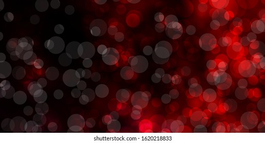 Dark Purple, Pink vector layout with circle shapes. Colorful illustration with gradient dots in nature style. New template for a brand book.