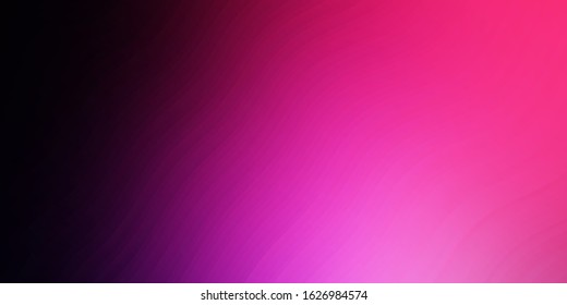 Dark Purple, Pink vector layout with circular arc. Colorful illustration in circular style with lines. Pattern for websites, landing pages.