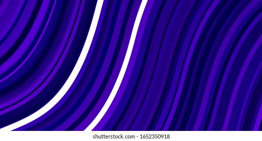 Dunkelviolett, rosafarbene Vektorillustration mit kreisförmigem Bogen. Farbige abstrakte Illustration mit Farbverlauf-Kurven. Design für Ihre Unternehmenswerbung.