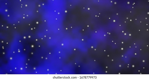 Dark Purple, Pink vector layout with bright stars. Colorful illustration with abstract gradient stars. Theme for cell phones.