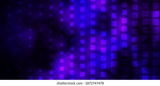 Púrpura oscuro, diseño vector rosado con líneas, rectángulos. Rectángulos con gradiente colorido sobre fondo abstracto. Patrón de folletos y volantes para empresas