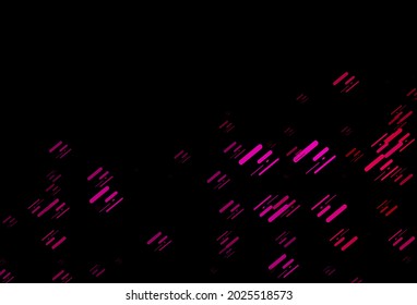 Dark Purple, Pink vector layout with flat lines. Decorative shining illustration with lines on abstract template. Pattern for websites, landing pages.