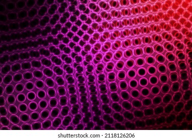 Dark Purple, Pink vector layout with circle shapes. Glitter abstract illustration with blurred drops of rain. Design for your business advert.