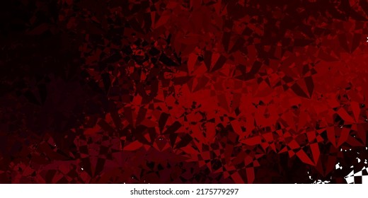 Dark Purple, Pink vector layout with triangle forms. Triangle shapes with colorful gradient in abstract style. Template for commercials.