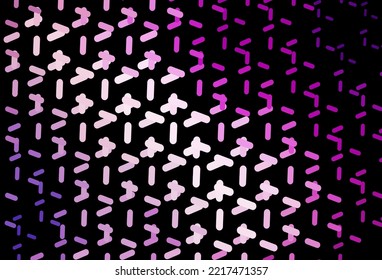 Dark Purple, Pink vector layout with flat lines. Blurred decorative design in simple style with lines. Pattern for ad, booklets, leaflets.