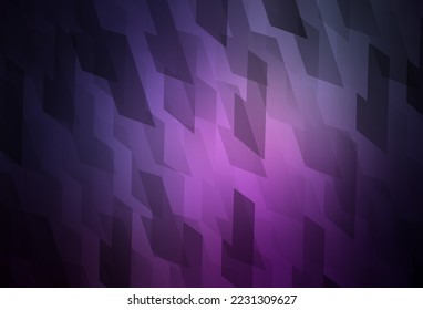 Púrpura oscuro, diseño vector rosado con líneas, rectángulos. Rectángulos sobre fondo abstracto con gradiente colorido. Plantilla moderna para su página de inicio.