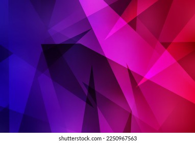 Dark Purple, Pink vector layout with lines, triangles. Decorative design in abstract style with triangles. Best smart design for your business.