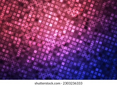 Dark Purple, Pink vector layout with lines, rectangles. Glitter abstract illustration with rectangular shapes. Pattern for commercials.