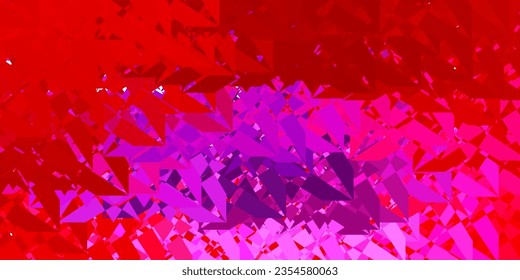 Dark Purple, Pink vector layout with triangle forms. Magnificent abstract illustration with triangular shapes , forms. Pattern for wallpapers.