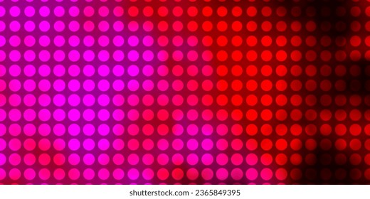 Púrpura oscuro, diseño vector rosado con círculos. Ilustración colorida con puntos de degradado en estilo natural. Nueva plantilla para tu libro de marcas.