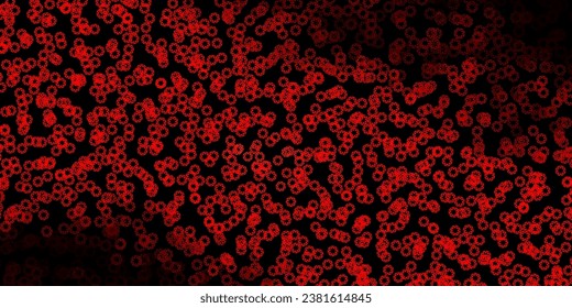 Dark purple, pink vector layout with circle shapes. Abstract decorative design in gradient style with bubbles. Pattern for wallpapers, curtains.