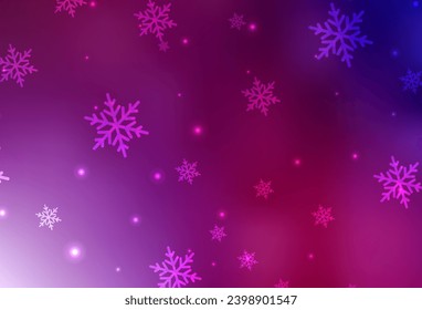 Dark Purple, Pink vector layout in New Year style. A colorful design in Christmas style with gradient. Smart design for promotion of university.