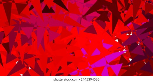 Dark Purple, Pink vector layout with triangle forms. Smart abstract illustration with triangle forms in modern style. Pattern for wallpapers.
