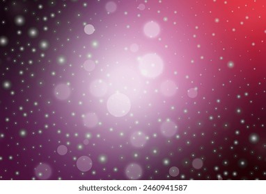 Dark Purple, Pink vector layout in New Year style. Colorful illustration with Christmas simbols and signs. Template for lettering, typography.