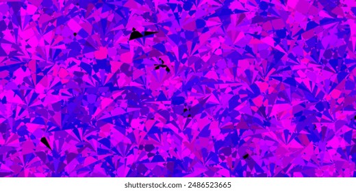 Dark Purple, Pink vector layout with triangle forms. Magnificent abstract illustration with triangular shapes , forms. Design for your wallpapers.