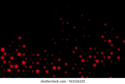 Dark Purple, Pink vector layout with bright stars. Glitter abstract illustration with colored stars. The pattern can be used for wrapping gifts.
